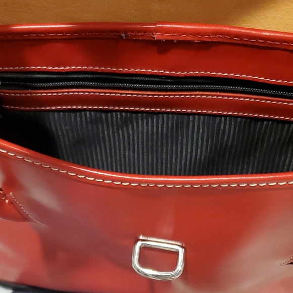 Dooney & Bourke Bold Red Satchel - Picture 9 of 13